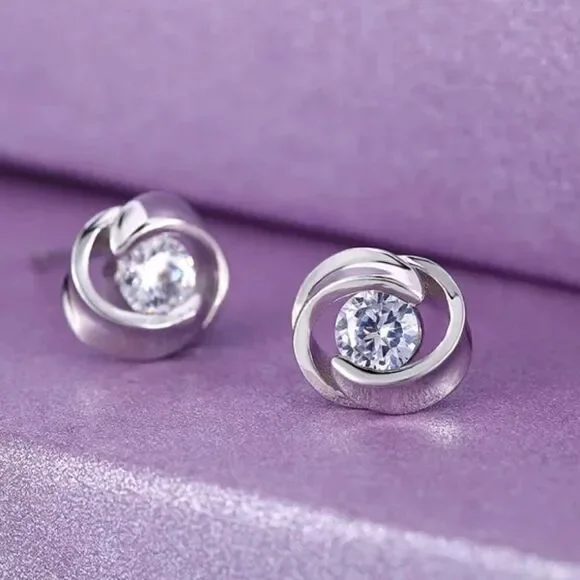 Elegant rose pedal earrings