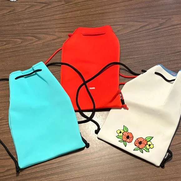 LAST CHANCE Triangl Neoprene Backpack Bags Bundle of 3 For Swimsuits