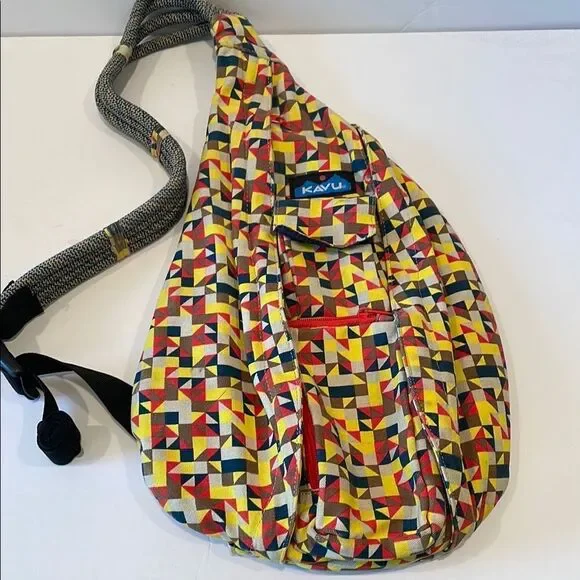 Kavu Red and Yellow Backpack Vibrant Design