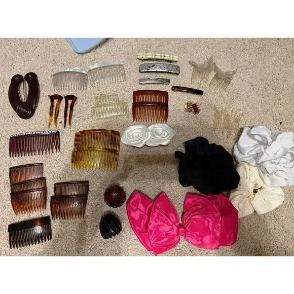 Vintage Hair Clips Lot Goody France Accessories Combs‎ Barrettes