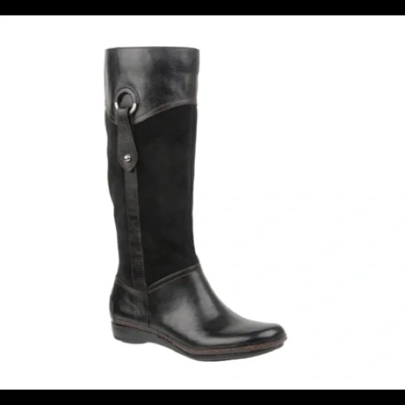 NWOT Naturalizer Causeway Black Leather Boots 6.5