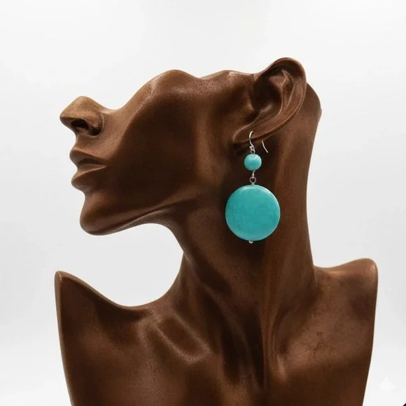 Elegant Turquoise Dangle Earrings