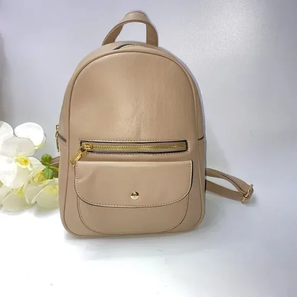 Adorable Fashion Backpack Taupe Medium