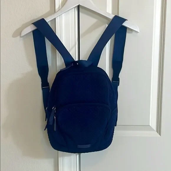 Vera Bradley Quilted Navy Mini Backpack