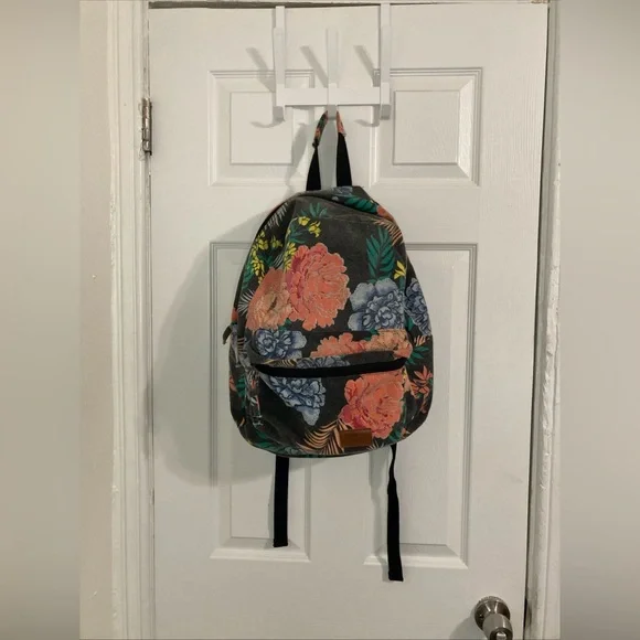 Rip Curl Floral Canvas Bag - Black, Blue, Pink,‎ Orange