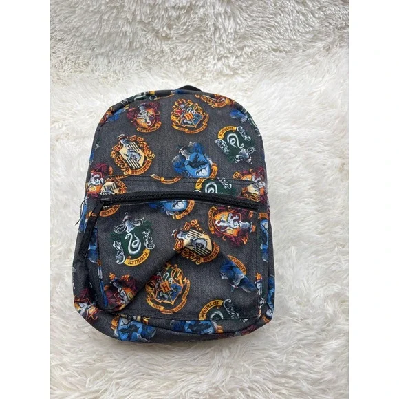 Harry Potter Hogwarts Houses Insulated Mini Backpack Cooler Lunch Bag BioWorld