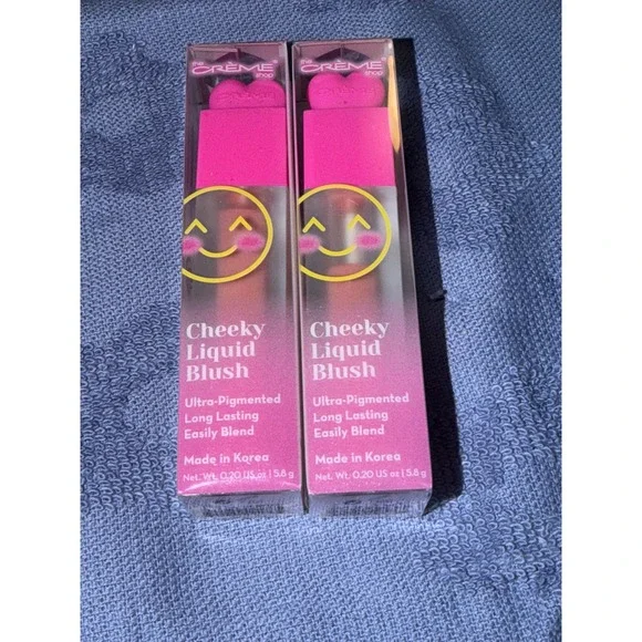 The Creme Shop Cheeky Liquid Blush Ultra Pigmented Berry Glaze LOT of 2 NEW‎