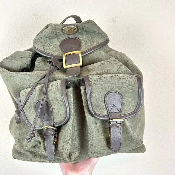 Vintage G. Versace Green Backpack