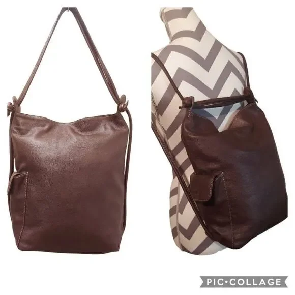 Naor Jacoby Leather Vesatile Backpack