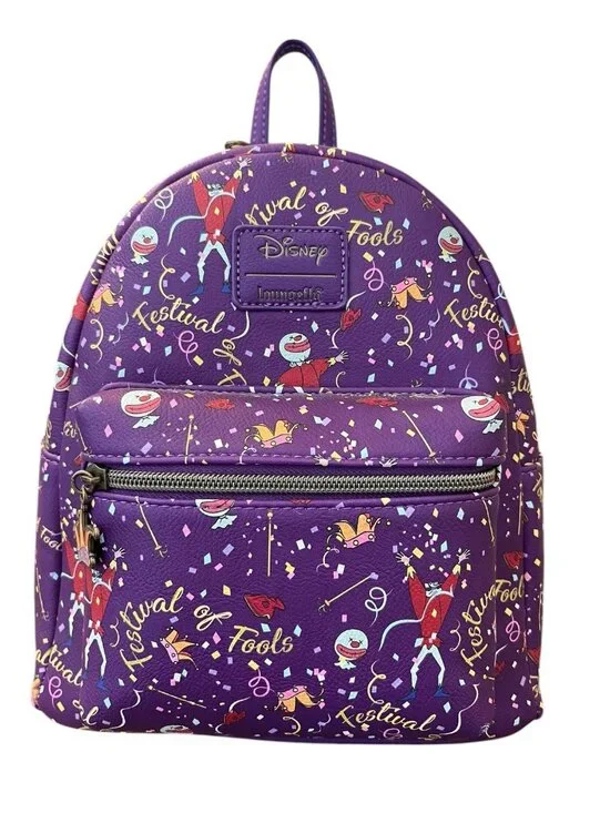 Loungefly Disney Hunchback of Notre Dame Festival of Fools Mini Backpack New