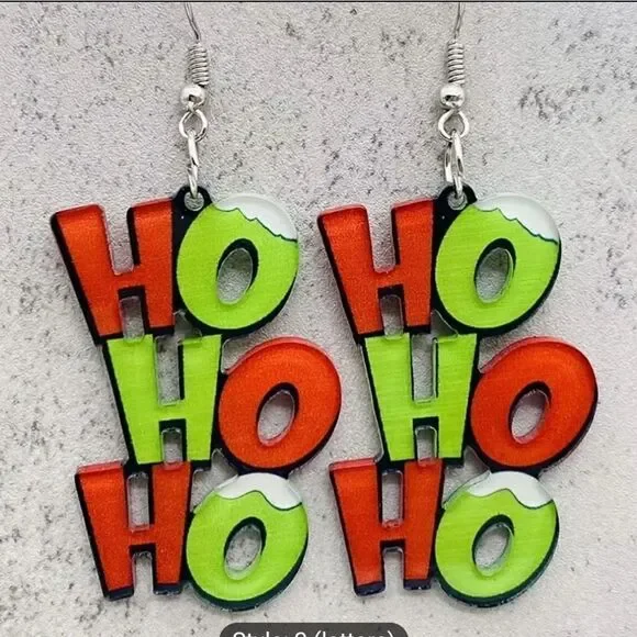 Christmas HO HO Earrings