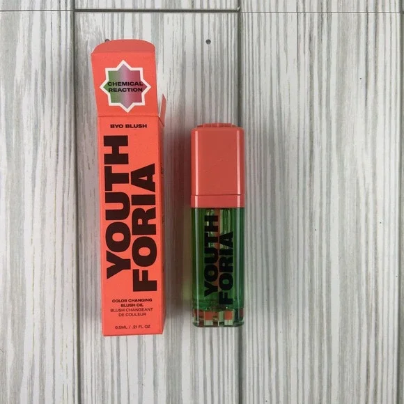 YouthForia Byo Blush - Color Changing‎ Blush Oil Chemical Reaction 0.21 OZ NIB