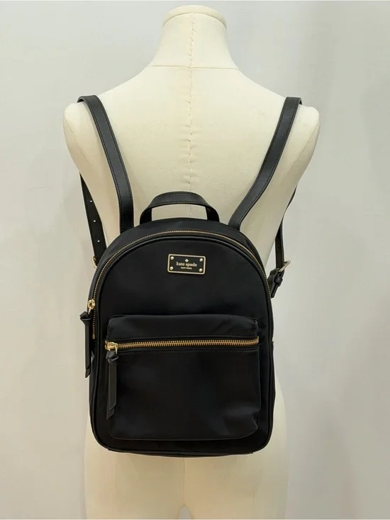 Kate Spade Dawn Medium Black Nylon Backpack WKRU5913