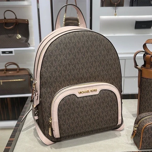 Michael Kors Backpack Bag Jaycee Md Backpack Powder Blush 35S2G8TB2B