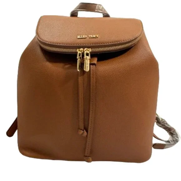 NWT Ellen Tracy Brown Backpack