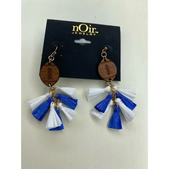 nOIr Football Earrings 5/20