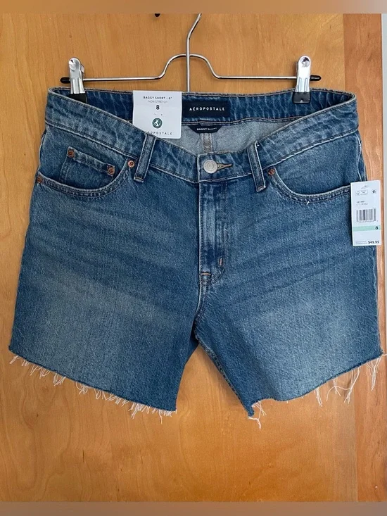 Aéropostale Baggy Denim Shorts - Size 8 - 6
