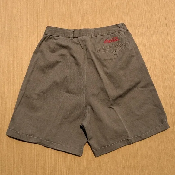 Coca Cola Embroidered Logo Employee Brown Baggy Relaxed‎ Fit Shorts Women's 12
