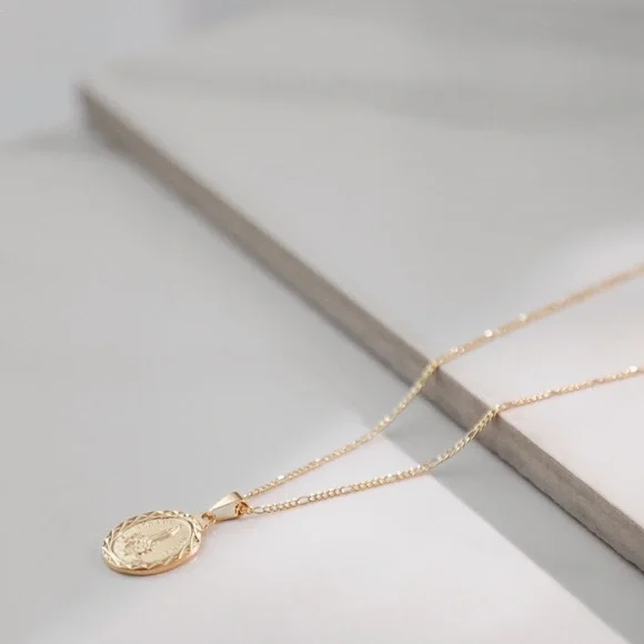 Virgin Mary Necklace | 18kt Gold Filled