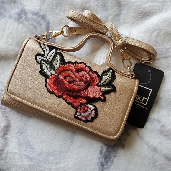 Golden clutch wallet