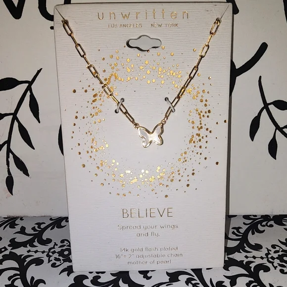 New Unwritten Gold Butterfly 