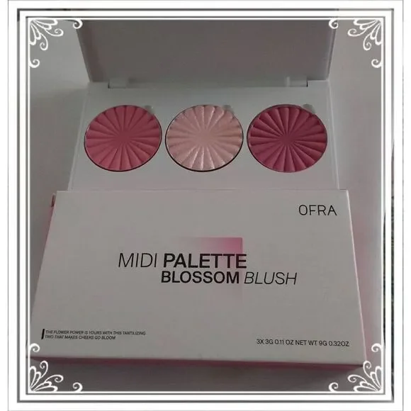 BNIB~Midi Palette Blossom Triple Pan Blush~Ofra Cosmetics