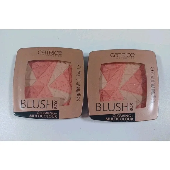 Catrice Blush Box Dolce Vita 010 Glowing Multicolor Powder Blush 5.5g Set‎ of 2