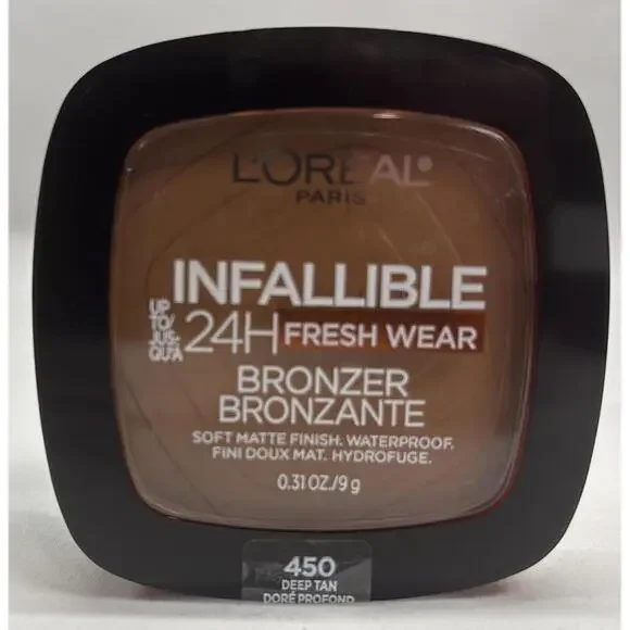 L'Oreal Infallible 24H Fresh Wear Bronzer Soft Matte Finish, Deep Tan 450