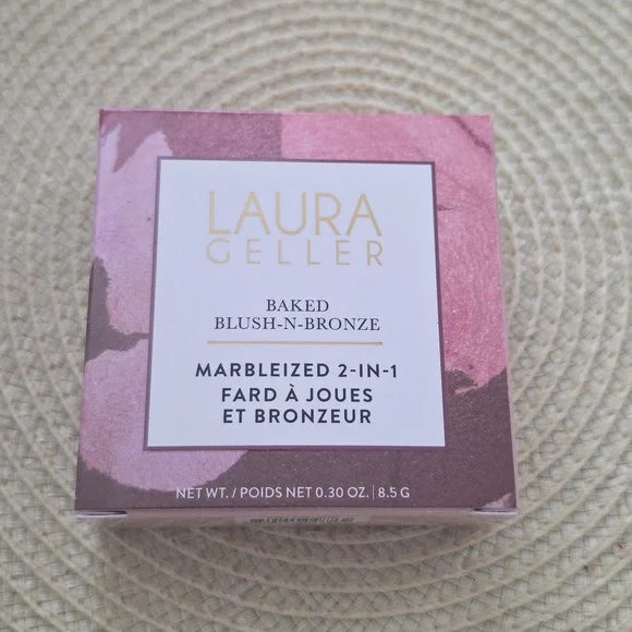 New Laura Geller Baked Blush-N-Bronze Rose Bronze Natural Finish NIB