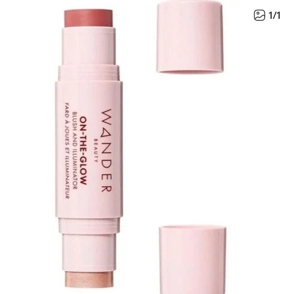 NEW Wander Beauty OnTheGlow Blush Illuminator Stick Sienna Sunset NudeGlow