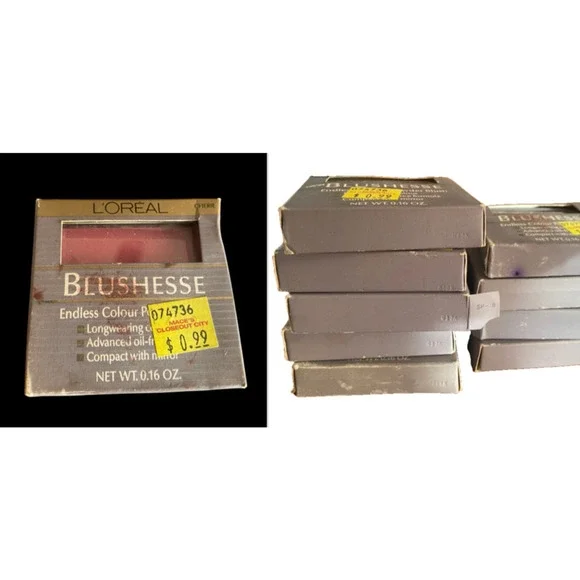 Loreal Blushesse Cherie Blush Vintage Makeup NOS Lot 9 Endless Colour New