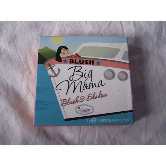 NEW BLUSH Big‎ Mama Blush and Eye Shadow Makeup Pink The Balm Cosmetics 0.28 oz