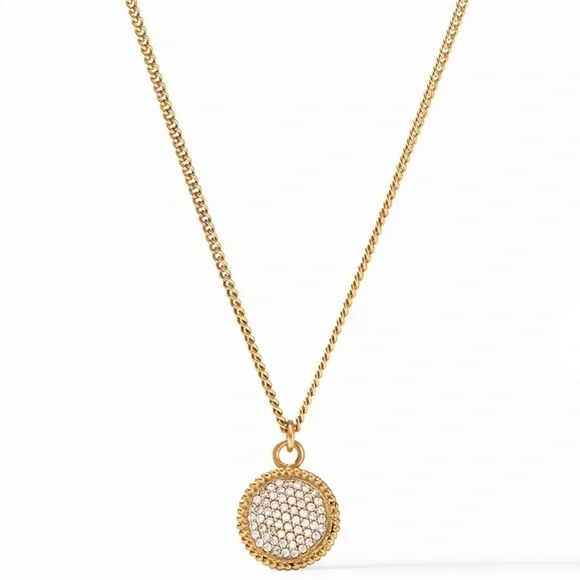 Julie Vos Fleur-de-Lis Solitaire necklace.