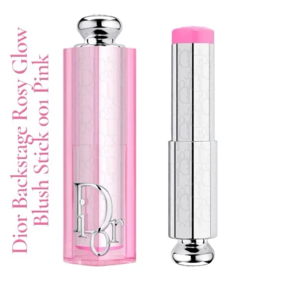 Dior Backstage Rosy Glow Blush Stick Reviving pH-Activated 001 Pink With Box