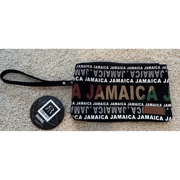 Robin Ruth Original Jamaica Wristlet Bag Zippered Strap Pockets Travel‎ Purse