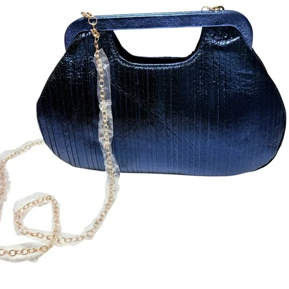 Evening Clutch with Gold Chain Strap