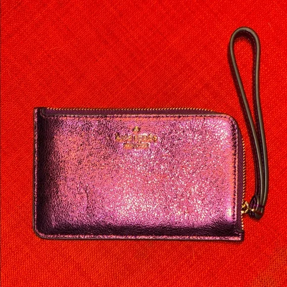 Kate Spade Shimmering Purple Wristlet
