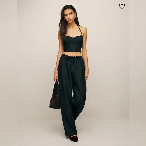 Reformation Jaida Linen Two Piece Set New