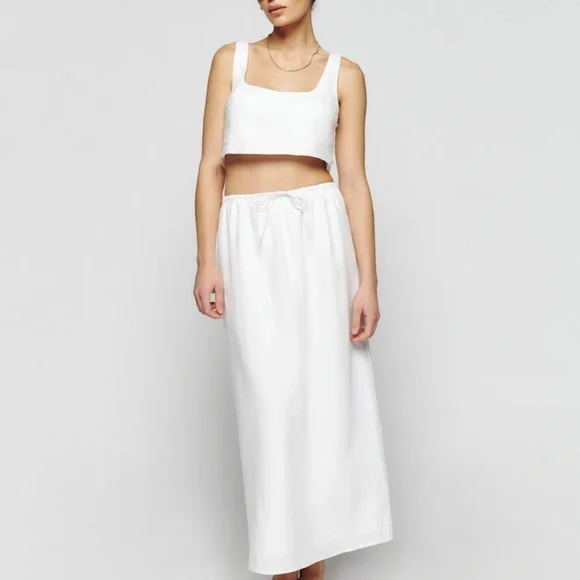 Reformation | Amir Linen Two Piece | Large