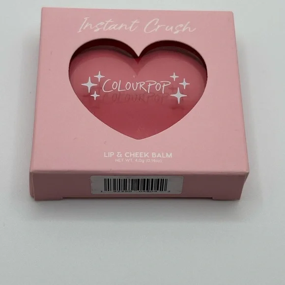 ✨5/$25✨ ColourPop Instant Crush Lip & Cheek Balm Heart Compact Pink NIB