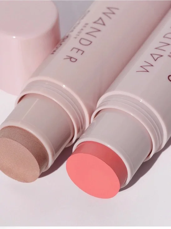 Wander Beauty Cream Blush & Bronzer Duo Stick - Coral Rose & Nude Glow