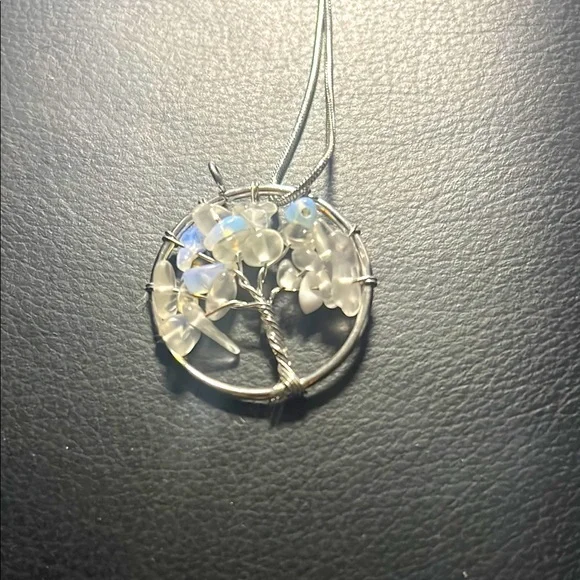 Tree of Life Quartz Necklace Handmade