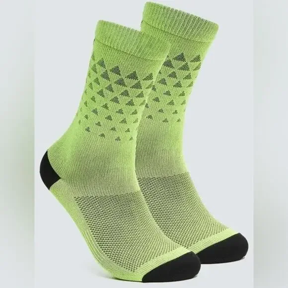 Oakley All Mountain MTB Socks Sulphur Size 4 Small 4-6 NWT‎