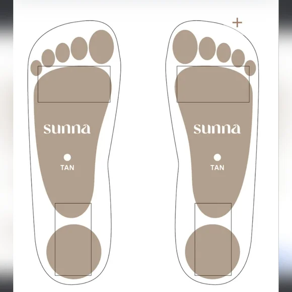 Sunna Tan Foot Pads Spray Tan Foot Stickies 25 Pack