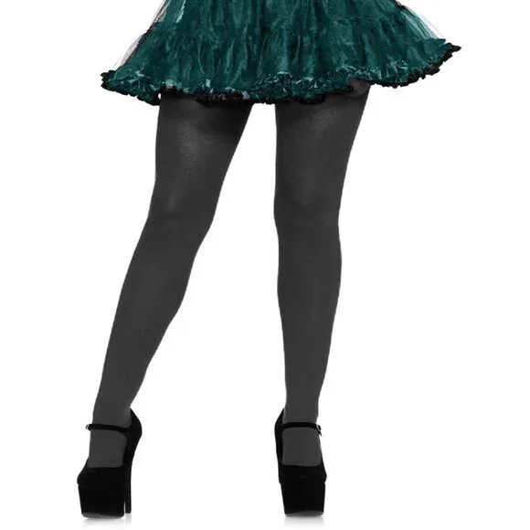 Opaque Nylon Lycra Tights Womens Plus Size Queen Stretchy Black Pantyhose