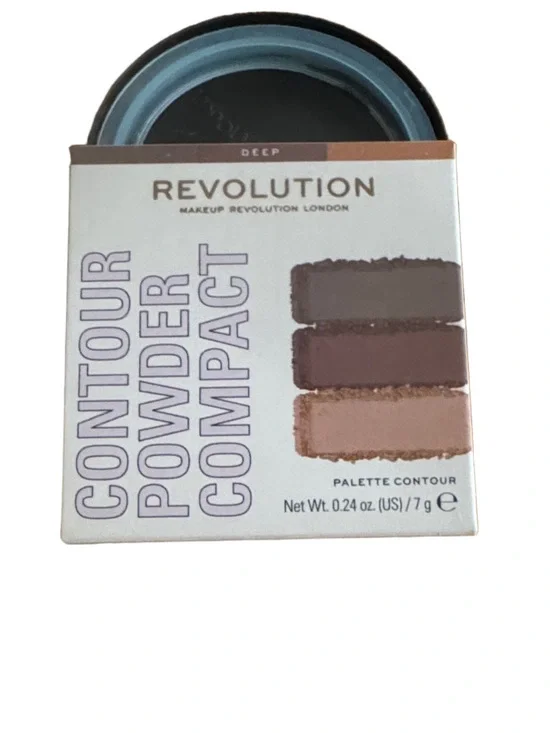 Revolution Deep Contour Powder Compact — Dark Brown, Mauve-Brown,‎ Warm Tan