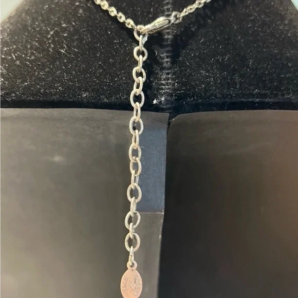 Vintage Robert Rose silver Plated necklace 14” with a 2” extender