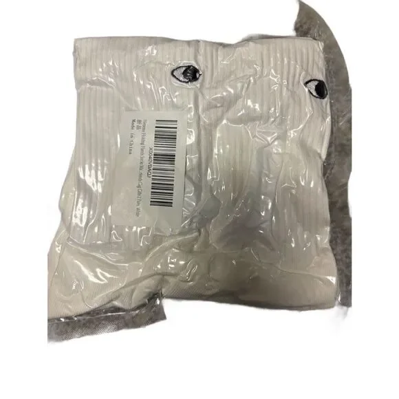 Two Pairs of eyes and ears or hands ladies white socks size 7-9
