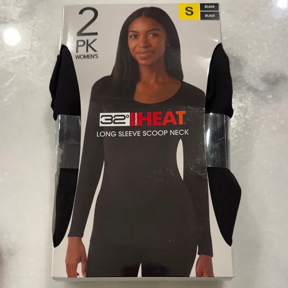32‎ Degrees Women's Black Scoop Neck Top 2-Pack Size Small