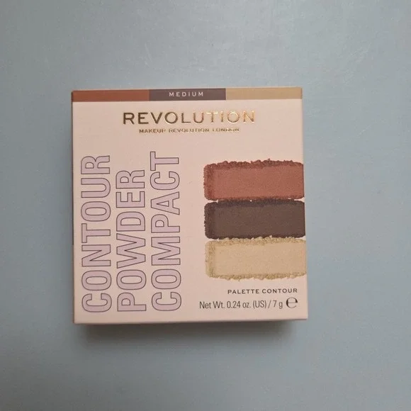 Makeup Revolution London Contour Powder Compact MEDIUM 0.24‎ oz Palette